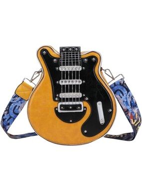 Guitar Shaped Crossbody Bag